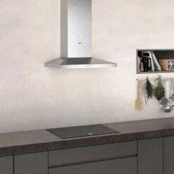 Neff N30 D62QBC0N0B 60cm Slim Pyramid Chimney Cooker Hood - Stainless Steel 5 Neff N30 D62QBC0N0B 60cm Slim Pyramid Chimney Cooker Hood - Stainless Steel -Kitchen Series Shop n e neff d62qbc0n0b 3