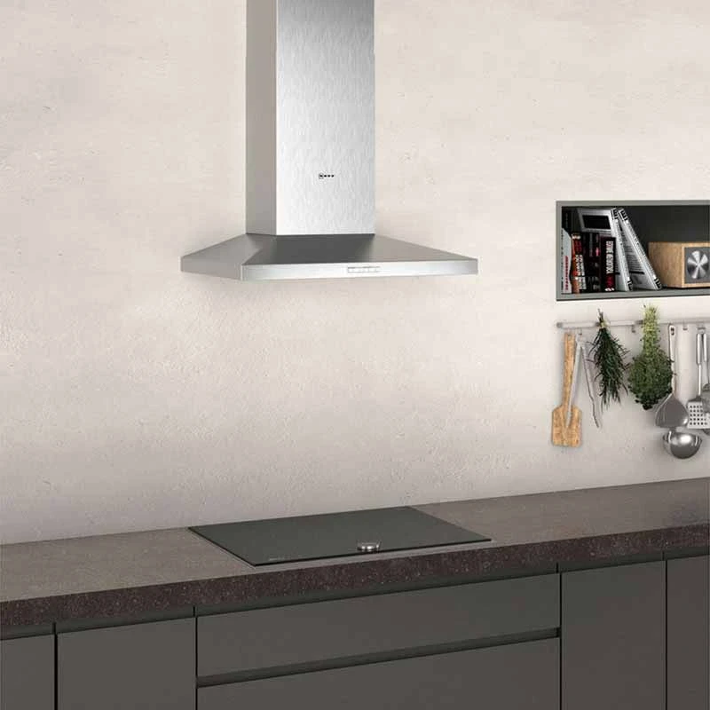 Neff N30 D62QBC0N0B 60cm Slim Pyramid Chimney Cooker Hood - Stainless Steel Neff N30 D62QBC0N0B 60cm Slim Pyramid Chimney Cooker Hood - Stainless Steel -Kitchen Series Shop n e neff d62qbc0n0b 3