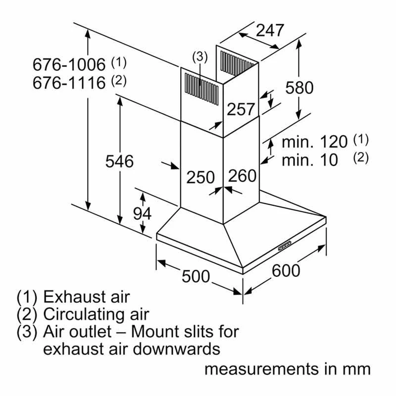 Neff N30 D62QBC0N0B 60cm Slim Pyramid Chimney Cooker Hood - Stainless Steel Neff N30 D62QBC0N0B 60cm Slim Pyramid Chimney Cooker Hood - Stainless Steel -Kitchen Series Shop n e neff d62qbc0n0b dims
