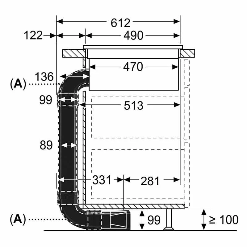 Neff Z861KR0 70cm+ Recirculation Starter Kit Neff Z861KR0 70cm+ Recirculation Starter Kit -Kitchen Series Shop n e neff z861kr0 dims