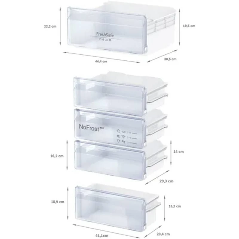 Neff N30 KI7851SF0G Built-In Frost Free 50/50 Fridge Freezer (Sliding Hinge) - White Neff N30 KI7851SF0G Built-In Frost Free 50/50 Fridge Freezer (Sliding Hinge) - White -Kitchen Series Shop neff n30ki7851sf05 storage cluster front side view