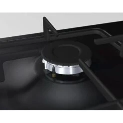 Neff N30 T26BR46S0 60cm Gas Hob - Black 5 Neff N30 T26BR46S0 60cm Gas Hob - Black -Kitchen Series Shop neff n30t26br46s0 small capped gas outlet close up side view