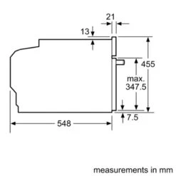 Neff N70 C17MR02N0B Built-In Compact Microwave Oven - Stainless Steel 8 Neff N70 C17MR02N0B Built-In Compact Microwave Oven - Stainless Steel -Kitchen Series Shop neff n70c17mr02n0b side dimensions