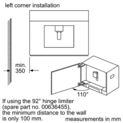 Neff N90 C17KS61H0 2.4L Coffee Machine - Black 8 Neff N90 C17KS61H0 2.4L Coffee Machine - Black -Kitchen Series Shop neff n90c17ks61h0 corner installation guide