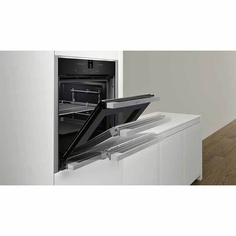 Neff N70 B57CR22N0B Built-In Single Slide & Hide Pyrolytic Electric Oven - St/Steel Neff N70 B57CR22N0B Built-In Single Slide & Hide Pyrolytic Electric Oven - St/Steel -Kitchen Series Shop neff b57cr22n0b 2