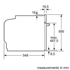 Neff N50 B6ACH7HH0B Built-In Single Slide&Hide Pyrolytic Oven With Home Connect -Kitchen Series Shop neff b6ach7hh0b oven dims