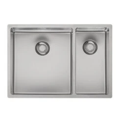 Reginox New Jersey 1.5 Bowl Integrated Sink - NEW JERSEY 34X37+18X37