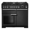 Rangemaster Professional Deluxe 100 Dual Fuel Cooker - Charcoal Black - PDL100DFFCB/C -Kitchen Series Shop p d pdl100dffcbc