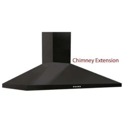 Prima Chimney Hood Extension - Black - PRCH900