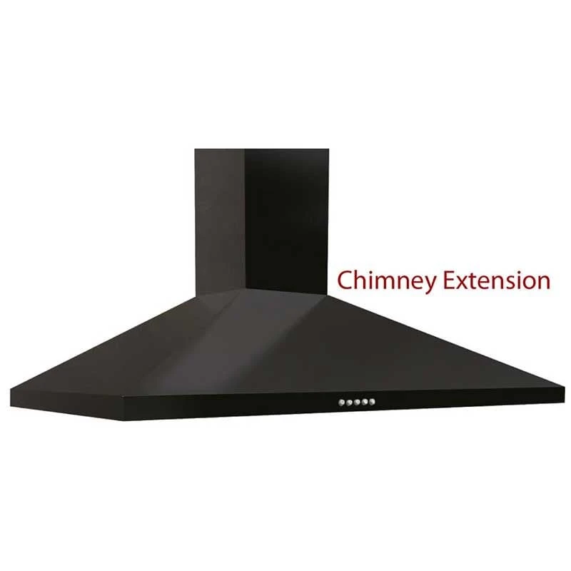 Prima Chimney Hood Extension - Black - PRCH900 Prima Chimney Hood Extension - Black - PRCH900 -Kitchen Series Shop p r prch900