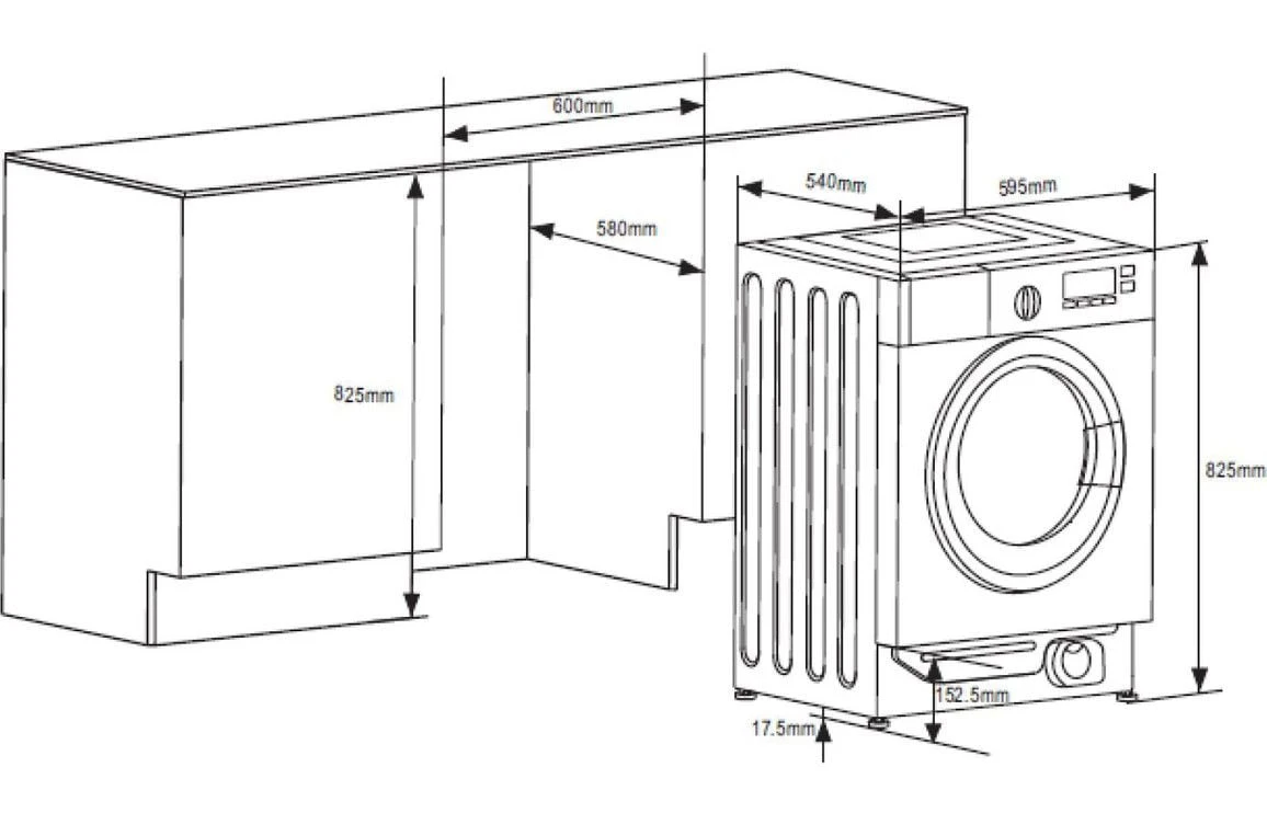 Prima Integrated Washer Dryer - PRLD375 Prima Integrated Washer Dryer - PRLD375 -Kitchen Series Shop p r prld375 1