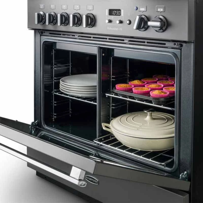 Rangemaster Professional+ FX 90cm Dual Fuel Range Cooker - Black/Chrome - PROP90FXDFFGB/C Rangemaster Professional+ FX 90cm Dual Fuel Range Cooker - Black/Chrome - PROP90FXDFFGB/C -Kitchen Series Shop p r pro plus fx 90 df 2