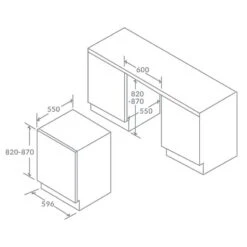 Prima Under Counter Larder Freezer - PRRF102 -Kitchen Series Shop p r prrf102 2