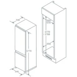 Prima 70/30 Fridge Freezer - PRRF702 4 Prima 70/30 Fridge Freezer - PRRF702 -Kitchen Series Shop p r prrf702 1