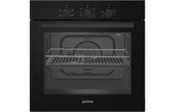 Prima Single Built-In Electric Fan Oven - Black - PRSO105