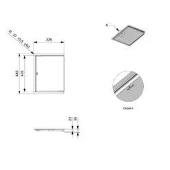 Reginox Aspen Drainer - Stainless Steel - ASPEN -Kitchen Series Shop r36044 dimensions