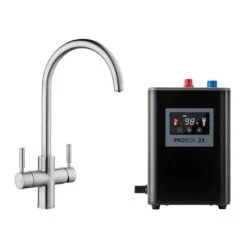 Rangemaster GEO Intense 4 In 1 Tap And Boiler - Brushed - GEO4TIDBF/
