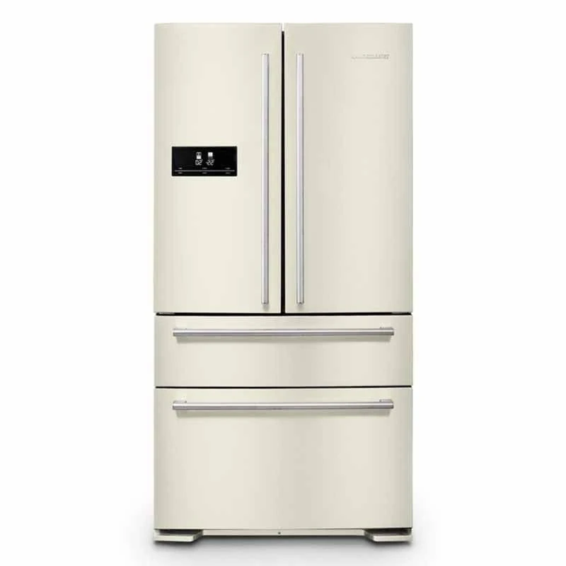 Rangemaster DXD21 Fridge Freezer With Chrome Trim - Ivory - RDXD21IV/C Rangemaster DXD21 Fridge Freezer With Chrome Trim - Ivory - RDXD21IV/C -Kitchen Series Shop