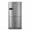 Rangemaster SXS21 Fridge Freezer With Chrome Trim - Stainless Steel - RSXS21SS/C -Kitchen Series Shop r d rsxs21ssc