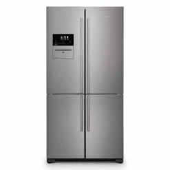 Rangemaster SXS Deluxe Fridge Freezer With Chrome Trim - Stainless Steel - RSXSDL21SS/C