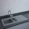 RAK Ceramics Dream 1 Slim 1.5 Bowl Kitchen Sink - Matt Grey - OC200NTSL503A -Kitchen Series Shop rak oc200ntsl503a 1