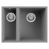 Reginox Quadra 1.5 Bowl Undermount Sink - Titanium - QUADRA 150 TT U-M 2 Reginox Quadra 1.5 Bowl Undermount Sink - Titanium - QUADRA 150 TT U-M -Kitchen Series Shop reginox quadra 150 tt u m