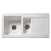 Reginox Regi-Ceramic 1.5 Bowl Kitchen Sink - White - RL 501 CW 2 Reginox Regi-Ceramic 1.5 Bowl Kitchen Sink - White - RL 501 CW -Kitchen Series Shop rl501cw