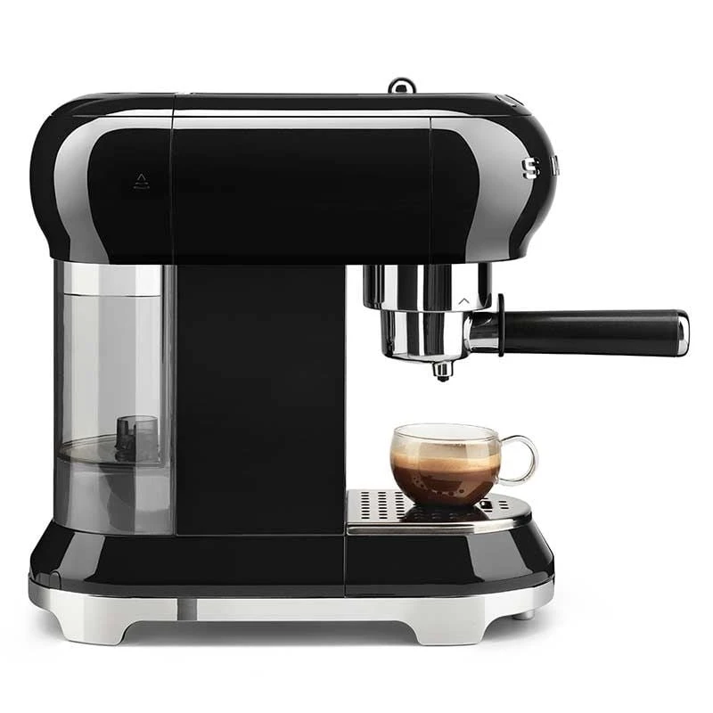 Smeg Retro Style Espresso Coffee Machine - Black - ECF01BLUK Smeg Retro Style Espresso Coffee Machine - Black - ECF01BLUK -Kitchen Series Shop s m smeg coffee machine ecf01bluk 4