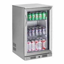 Sterling Pro Single Door 138 Litres Hinged Bottle Cooler - Stainless Steel - SP1HC-STS