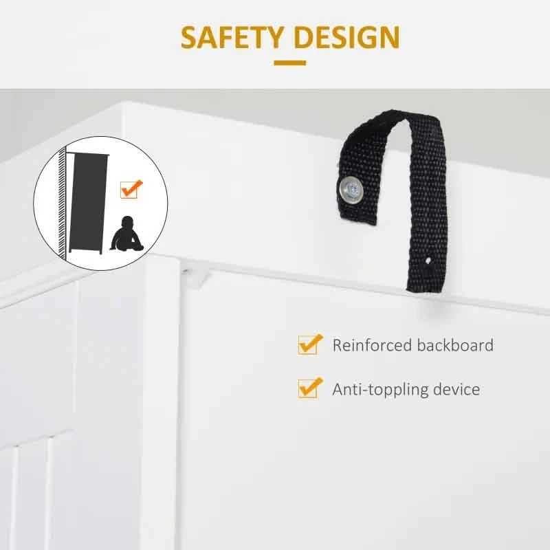 HOMCOM Traditional Freestanding Kitchen Unit - White - 835-042V01WT HOMCOM Traditional Freestanding Kitchen Unit - White - 835-042V01WT -Kitchen Series Shop sjyb10181cd9b322a.jpg