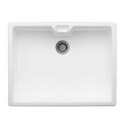 Thomas Denby Norfolk 1 Bowl Ceramic Traditional Sink - White - TNO600 -Kitchen Series Shop t n tno600 2