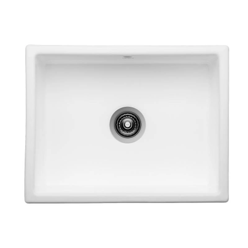 Thomas Denby Oxford 1 Bowl Ceramic Traditional Sink - White - TOX600 Thomas Denby Oxford 1 Bowl Ceramic Traditional Sink - White - TOX600 -Kitchen Series Shop