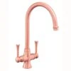 Rangemaster Estuary Dual Lever Monobloc Kitchen Tap - Brushed Copper - TES1BC/