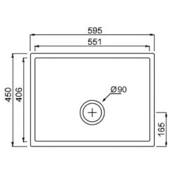 Thomas Denby Legacy 1 Bowl Ceramic Kitchen Sink - White - LEG600 -Kitchen Series Shop thomas denby legacy leg600 dimensions