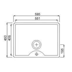 Thomas Denby Legacy 1 Bowl Ceramic Kitchen Sink With Tap Ledge - White - LEG600T -Kitchen Series Shop thomas denby legacy leg600t dimensions