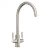 Rangemaster Intense Dual Lever Monobloc Kitchen Tap - Brushed Chrome - TID1BF/ -Kitchen Series Shop tid1bf