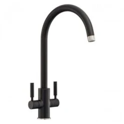 Rangemaster Intense Dual Lever Monobloc Kitchen Tap - Matt Black - TID1MB/