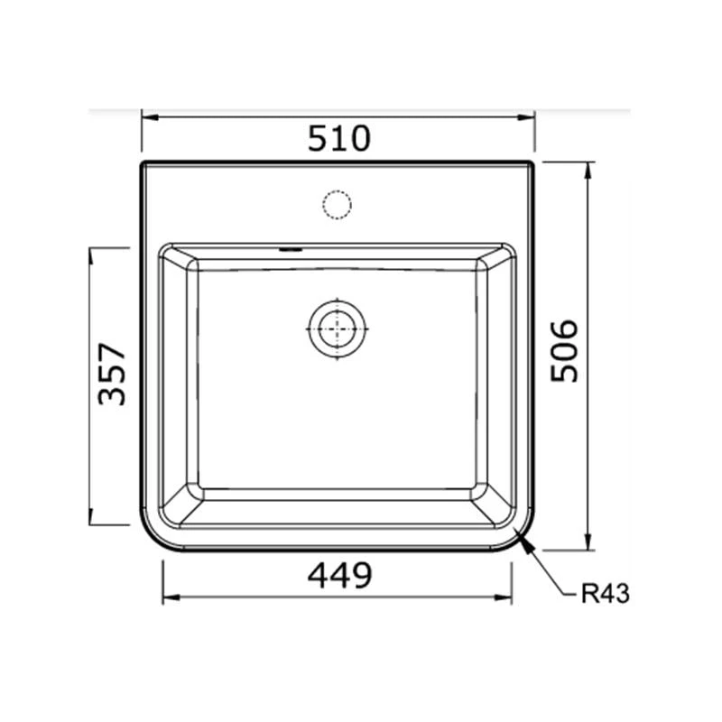 Thomas Denby Ceramic Utility Sink Medium - White - UT510 Thomas Denby Ceramic Utility Sink Medium - White - UT510 -Kitchen Series Shop u t ut510 2