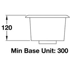 Rangemaster Atlantic Classic 1 Bowl Stainless Steel Kitchen Sink - UB15/ -Kitchen Series Shop ub15 dimensions