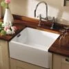 Thomas Denby Vintage 1 Bowl Ceramic Belfast Kitchen Sink - White - VIN600 -Kitchen Series Shop v i vin600