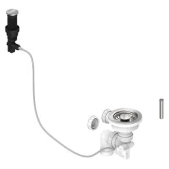 Thomas Denby Presto Automatic Waste Kit (Harmony XW) - Chrome - WP12CP