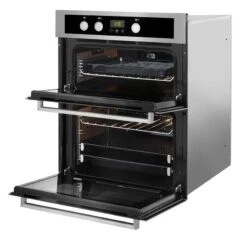 Whirlpool AKL 307 IX Built Under Double Electric Oven - St/Steel -Kitchen Series Shop whirlpool akl307ix front open side view