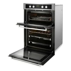 Whirlpool AKL 309 IX BuiIt In Double Electric Oven - St/Steel -Kitchen Series Shop whirlpool akl309ix open front side view