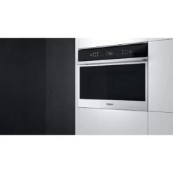 Whirlpool W7 MW461 UK Built-In Combi Microwave & Oven - St/Steel 8 Whirlpool W7 MW461 UK Built-In Combi Microwave & Oven - St/Steel -Kitchen Series Shop whirlpool w7mw461uk front side view