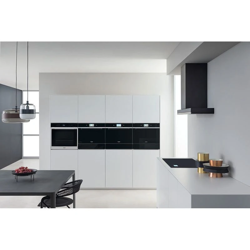 Whirlpool W7 OS4 4S1 P BuiIt In Single Pyrolytic Oven - Black & St/Steel Whirlpool W7 OS4 4S1 P BuiIt In Single Pyrolytic Oven - Black & St/Steel -Kitchen Series Shop whirlpool w7os44s1p fitted setup illustration