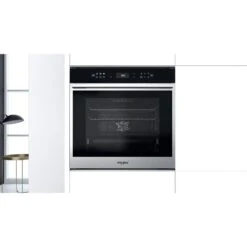 Whirlpool W7 OS4 4S1 P BuiIt In Single Pyrolytic Oven - Black & St/Steel 10 Whirlpool W7 OS4 4S1 P BuiIt In Single Pyrolytic Oven - Black & St/Steel -Kitchen Series Shop whirlpool w7os44s1p front fitted view
