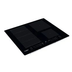 Whirlpool WF S0160 NE 60cm Induction Hob - Black -Kitchen Series Shop whirlpool wfs0160ne base top side view