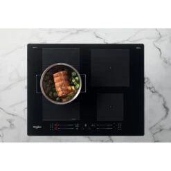 Whirlpool WF S0160 NE 60cm Induction Hob - Black -Kitchen Series Shop whirlpool wfs0160ne custom cooking pot setup 2