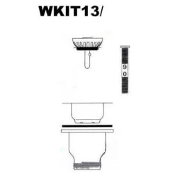 Rangemaster WKIT13/ Chrome Waste Kit - WKIT13/