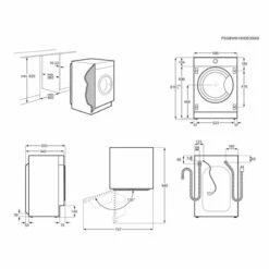 Zanussi Z712W43BI Built-In 7kg 1200rpm Washing Machine - White -Kitchen Series Shop z a zanussi z712w43bi dims